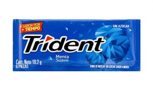 Chiclets Trident Menta x 6 Unidades